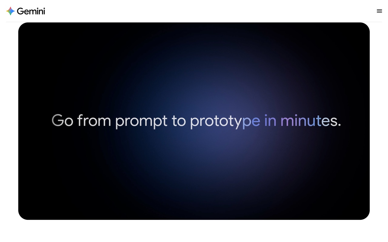 Google Gemini — official site screenshot