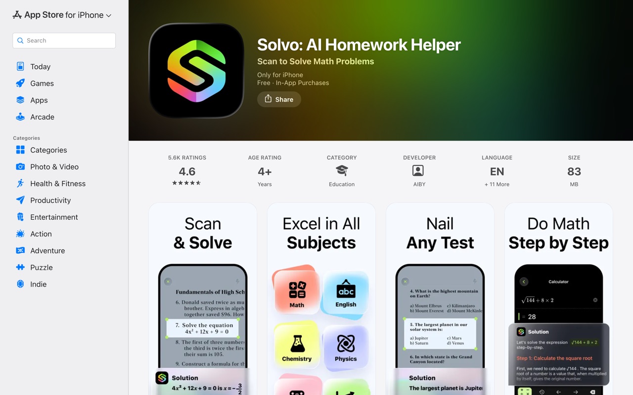 Solvo — the product in use