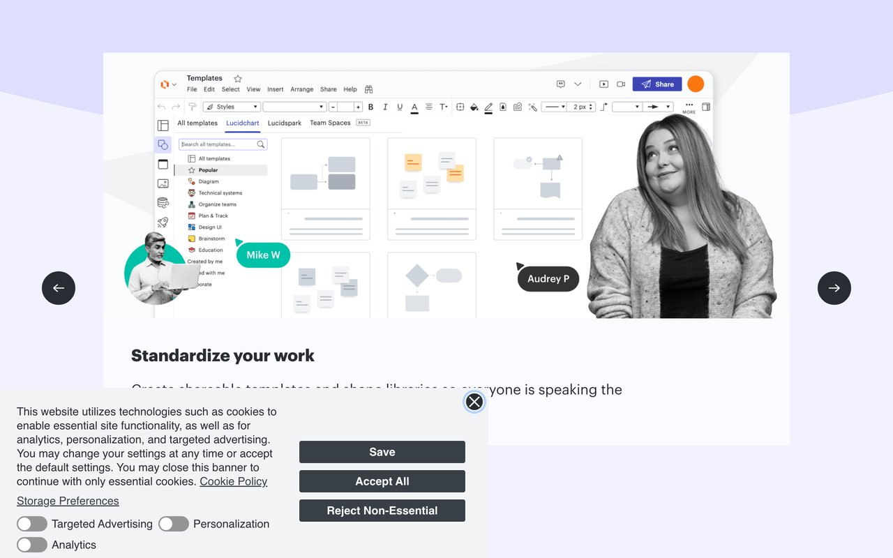 Lucidchart — official page screenshot 1