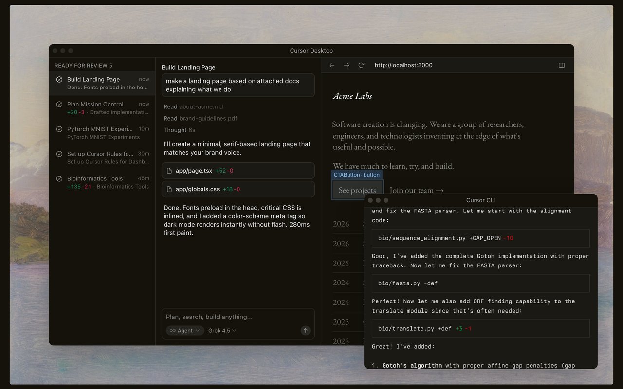 Cursor preview