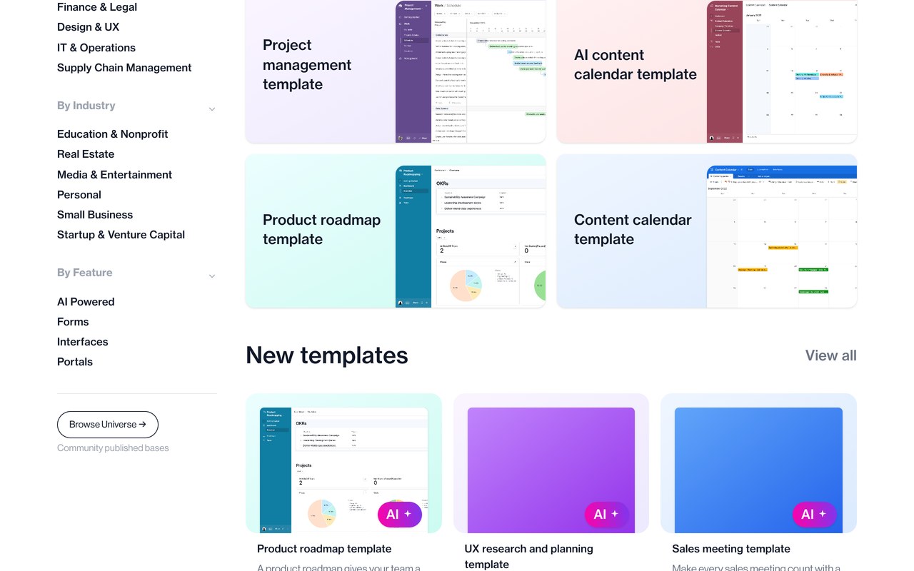 Airtable — official site screenshot