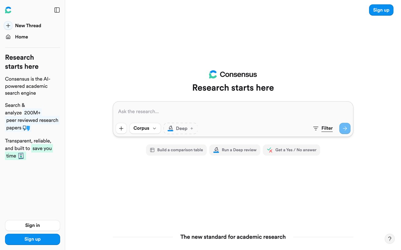 Consensus — official site screenshot