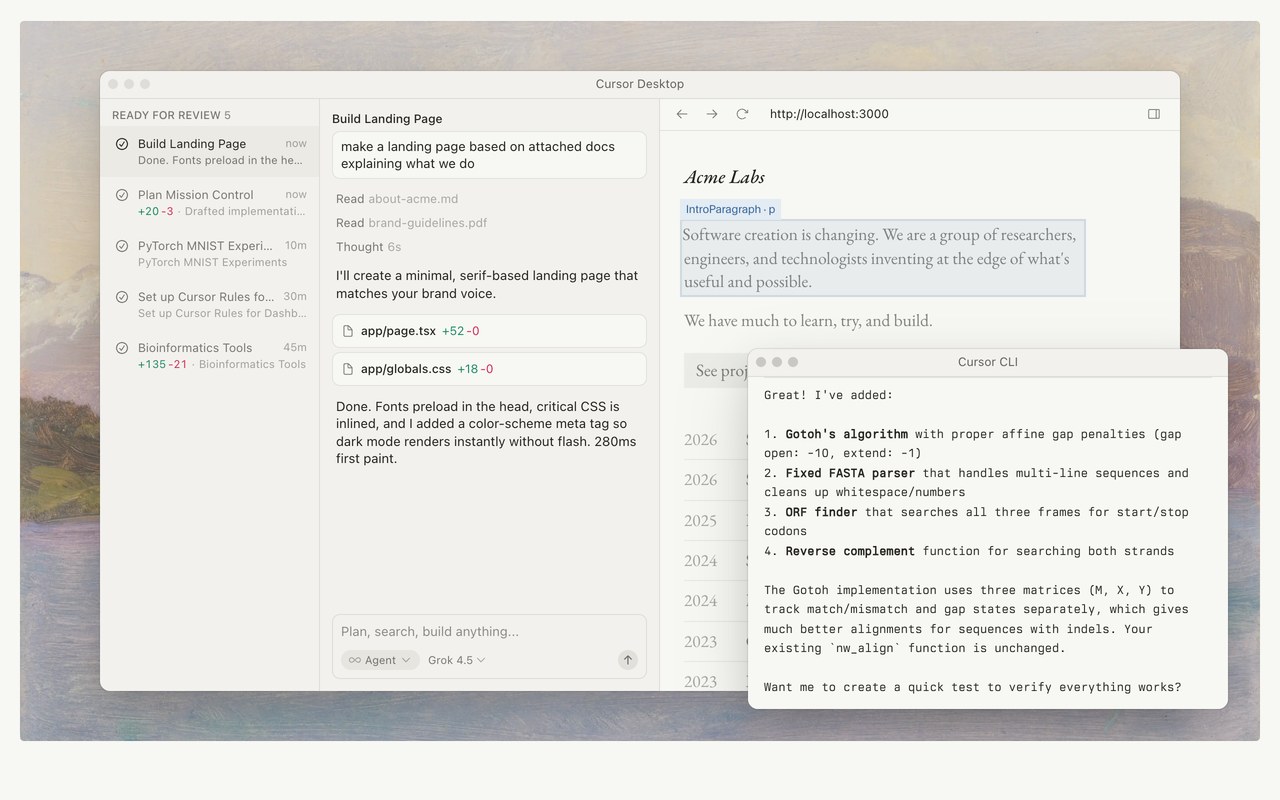 Cursor — official site screenshot