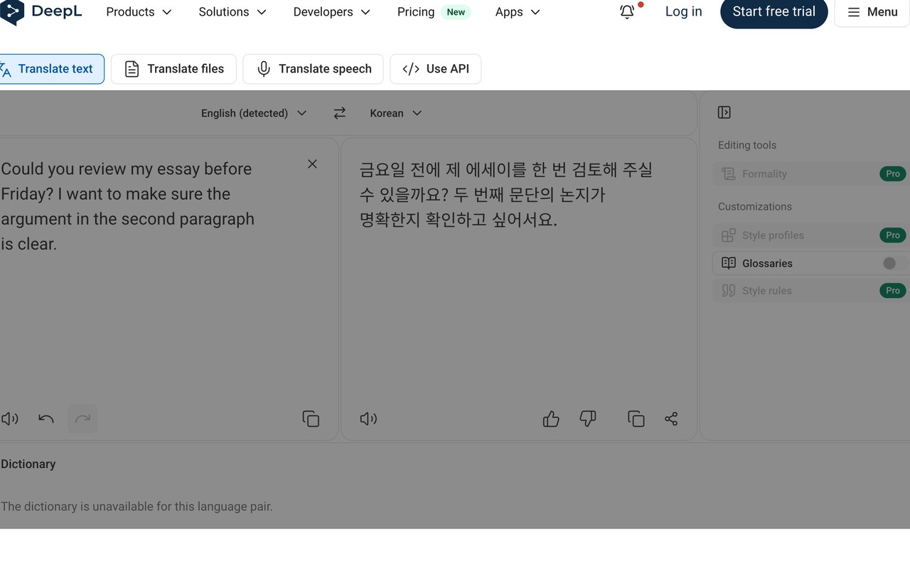 DeepL — official site screenshot