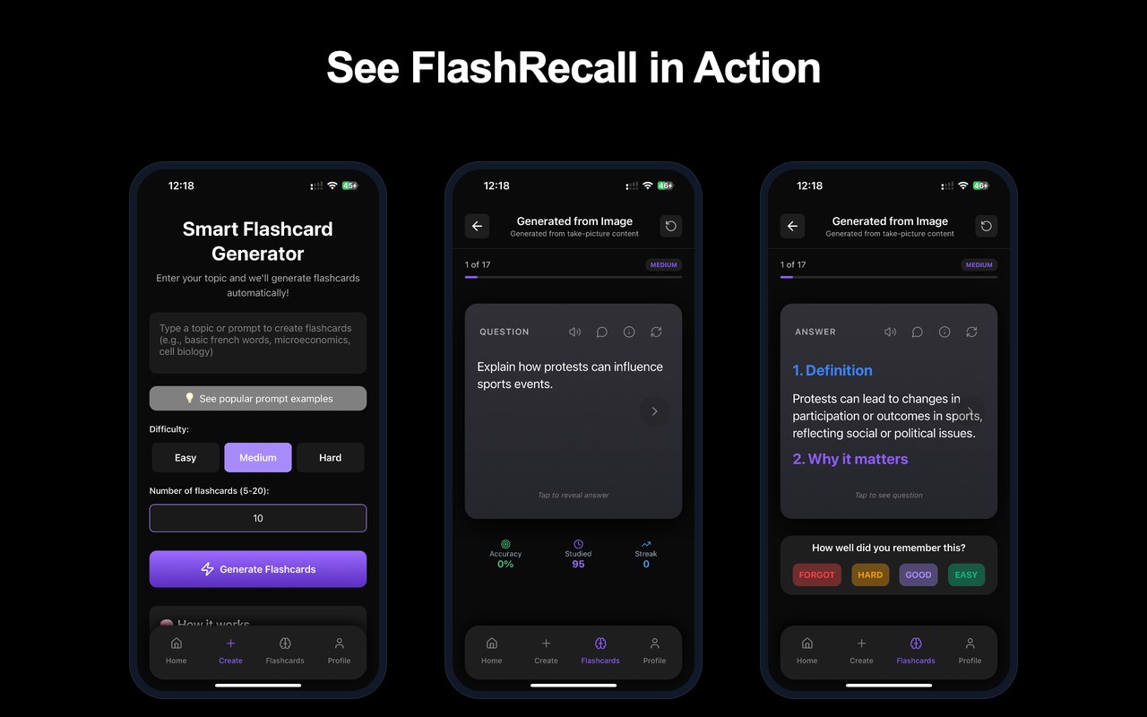FlashRecall — official site screenshot