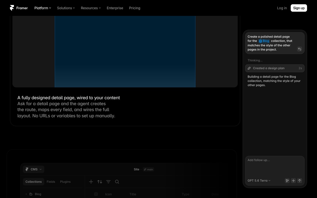 Framer — official site screenshot