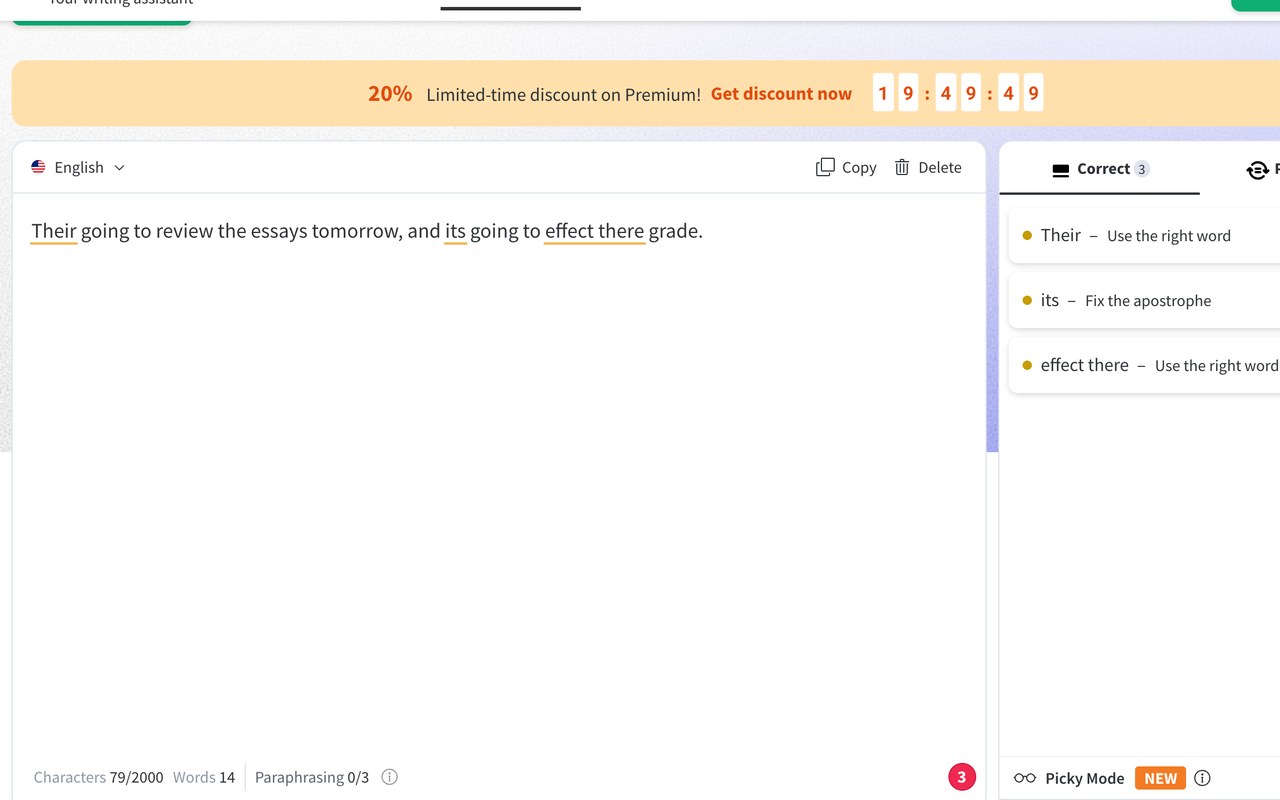 LanguageTool — official site screenshot