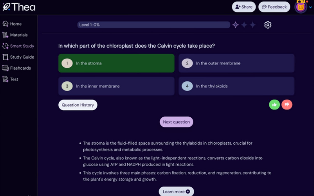 Thea — official site screenshot